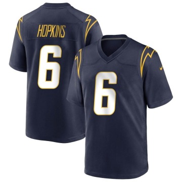 Dustin Hopkins Youth Navy Game Team Color Jersey