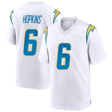 Dustin Hopkins Youth White Game Jersey