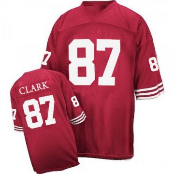 Dwight Clark Men's Red Authentic Jersey