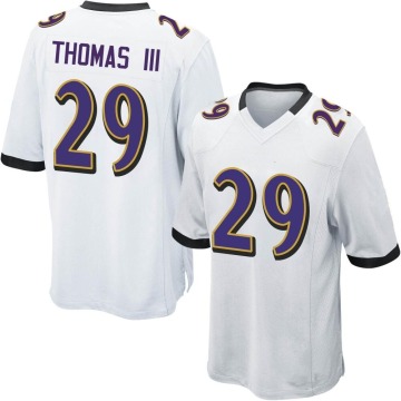 Earl Thomas Youth White Game Jersey