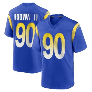 Earnest Brown IV Youth Brown Game Royal Alternate Jersey