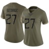 Eddie George Women's Olive Limited 2022 Salute To Service Jersey