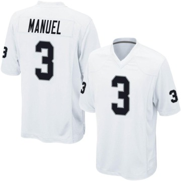 EJ Manuel Men's White Game Jersey