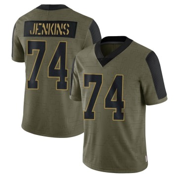 Elgton Jenkins Youth Olive Limited 2021 Salute To Service Jersey
