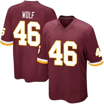 Eli Wolf Youth Game Burgundy Team Color Jersey