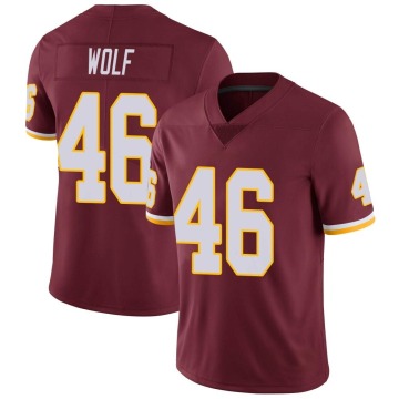 Eli Wolf Youth Limited Burgundy Team Color Vapor Untouchable Jersey