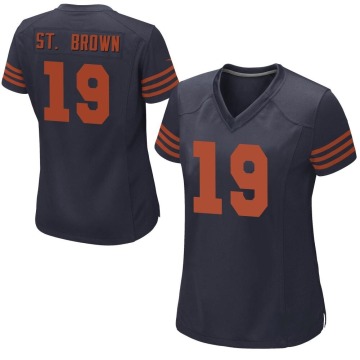 Equanimeous St. Brown Women's Navy Blue Game Alternate Jersey
