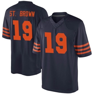 Equanimeous St. Brown Youth Navy Blue Game Alternate Jersey