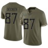 Eric Decker Men's Olive Limited 2022 Salute To Service Jersey