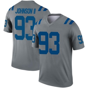 Eric Johnson Youth Gray Legend Inverted Jersey
