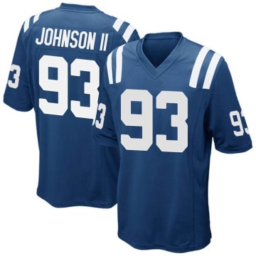 Eric Johnson Youth Royal Blue Game Team Color Jersey