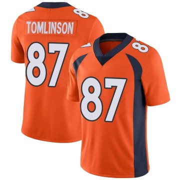 Eric Tomlinson Men's Orange Limited Team Color Vapor Untouchable Jersey