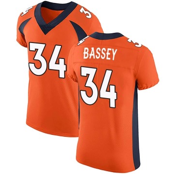 Essang Bassey Men's Orange Elite Team Color Vapor Untouchable Jersey
