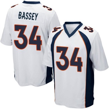 Essang Bassey Youth White Game Jersey