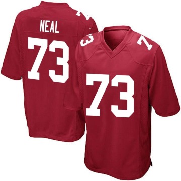 Evan Neal Men's Red Game Alternate Jersey