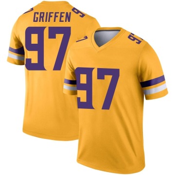 Everson Griffen Youth Gold Legend Inverted Jersey