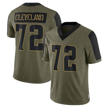 Ezra Cleveland Men's Olive Limited 2021 Salute To Service Jersey