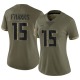 Feleipe Franks Women's Olive Limited 2022 Salute To Service Jersey