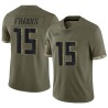 Feleipe Franks Youth Olive Limited 2022 Salute To Service Jersey