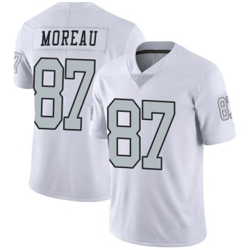 Foster Moreau Men's White Limited Color Rush Jersey