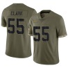 Frank Clark Men's Olive Limited 2022 Salute To Service Jersey