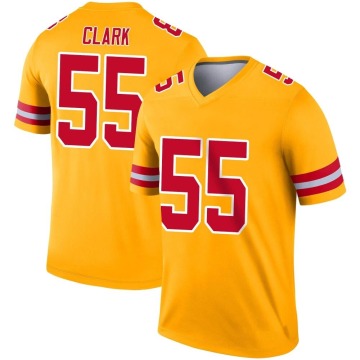 Frank Clark Youth Gold Legend Inverted Jersey