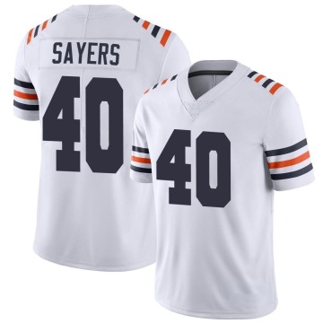 Gale Sayers Youth White Limited Alternate Classic Vapor Jersey