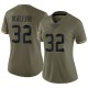Garret Wallow Women's Olive Limited 2022 Salute To Service Jersey