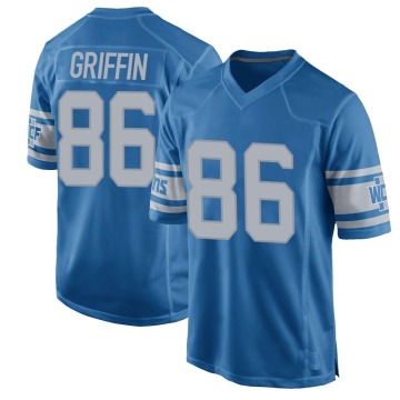 Garrett Griffin Men's Blue Game Throwback Vapor Untouchable Jersey