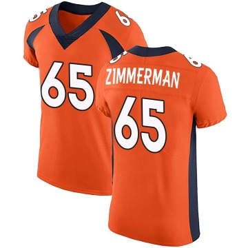 Gary Zimmerman Men's Orange Elite Team Color Vapor Untouchable Jersey