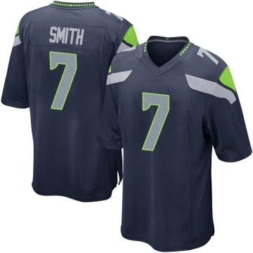 Geno Smith Youth Navy Game Team Color Jersey