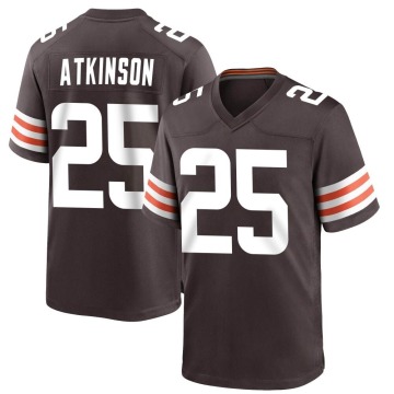 George Atkinson Youth Brown Game Team Color Jersey