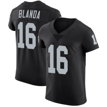 George Blanda Men's Black Elite Team Color Vapor Untouchable Jersey