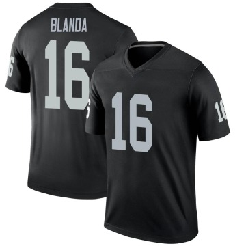 George Blanda Men's Black Legend Jersey