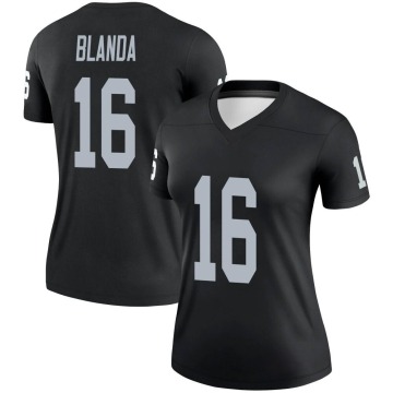 George Blanda Women's Black Legend Jersey