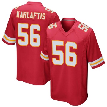 George Karlaftis Youth Red Game Team Color Jersey