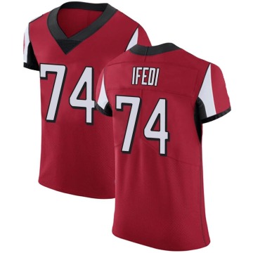 Germain Ifedi Men's Red Elite Team Color Jersey