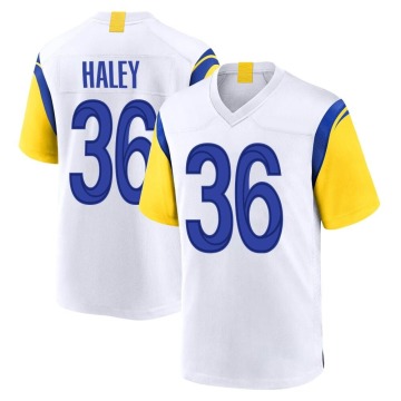 Grant Haley Men's White Game Jersey
