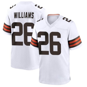Greedy Williams Youth White Game Jersey