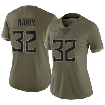 Greg Mabin Women's Olive Limited 2022 Salute To Service Jersey