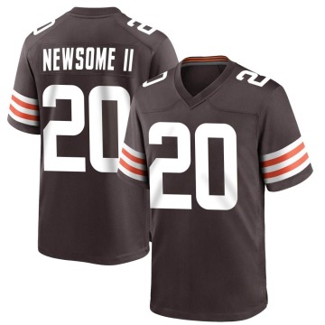 Greg Newsome II Men's Brown Game Team Color Jersey