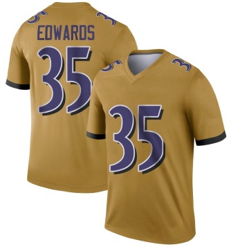Gus Edwards Youth Gold Legend Inverted Jersey