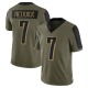 Haason Reddick Men's Red Limited Olive 2021 Salute To Service Jersey