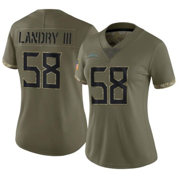 Harold Landry III Women's Olive Limited 2022 Salute To Service Jersey