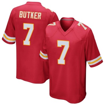 Harrison Butker Youth Red Game Team Color Jersey