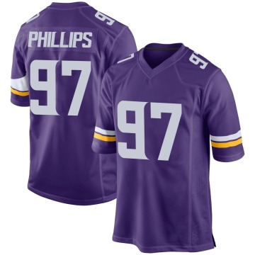 Harrison Phillips Men's Purple Game Team Color Jersey