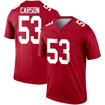 Harry Carson Men's Red Legend Inverted Jersey