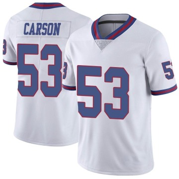 Harry Carson Men's White Limited Color Rush Jersey