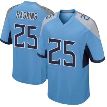 Hassan Haskins Youth Light Blue Game Jersey