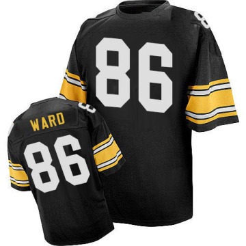 Hines Ward Men's Black Authentic Team Color Throwback Jersey